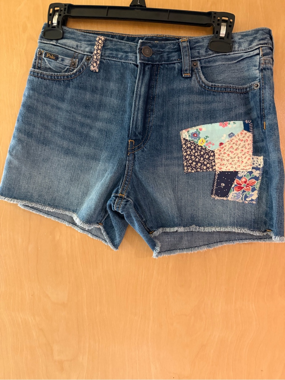 Polo by Ralph Lauren Blue Denim Patchwork Shorts